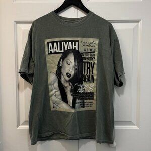 Vintage Official Merch Aaliyah Princess of R&B Music T-Shirt Adult XL 100%Cotton